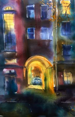 Городские дворы, Клишевская Светлана, Акварель, бумага, 2025
